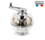 Moulin a muscade manuel Tidore transparent acrylique 11 cm